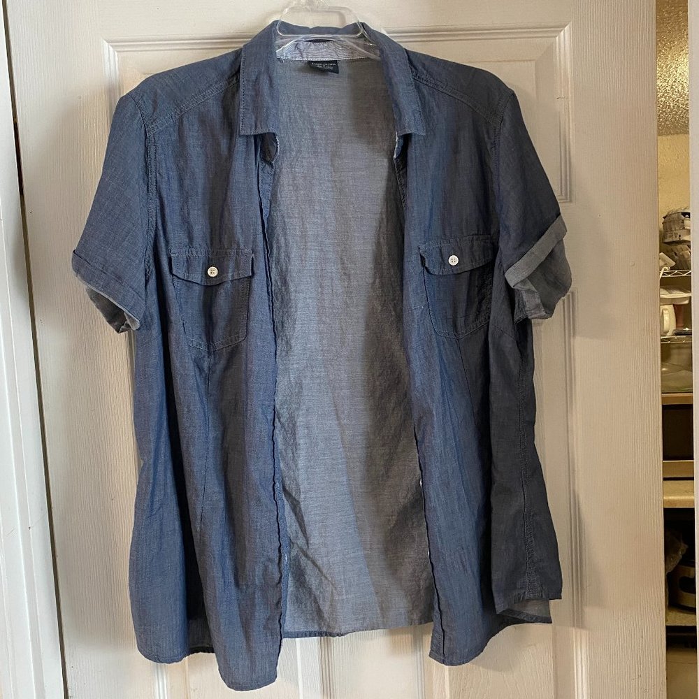 Lightweight Denim Style Shirt